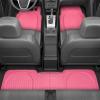 imageHeavy Duty Rubber 4Piece Beige Car Floor Mats  Universal Trimmable AllWeather Car Accessories  Girl Car Accessories for Women ampamp Cute Car Mats for Women for Girly Car Decor Truck ampamp SUVPink