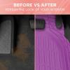 imageHeavy Duty Rubber 4Piece Beige Car Floor Mats  Universal Trimmable AllWeather Car Accessories  Girl Car Accessories for Women ampamp Cute Car Mats for Women for Girly Car Decor Truck ampamp SUVPurple