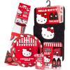 imageHello Kitty Car Accessories Combo Car Seat Covers Floor Mats Steering Wheel Cover Windshield Sun Shade Air Freshener  RedBlack Universal Fit for Cars