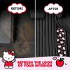 imageHello Kitty Car Mats 4pc Floor Mats for Cars Trucks SUVs Grey Car Floor Mats for Women Men Accessories Rubber Heavy Duty Cute NonSlip Always Front Rear Hello Kitty Cars Accessories GrayPinkBlack with Red Bows
