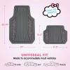 imageHello Kitty Car Mats 4pc Floor Mats for Cars Trucks SUVs Grey Car Floor Mats for Women Men Accessories Rubber Heavy Duty Cute NonSlip Always Front Rear Hello Kitty Cars Accessories GrayPinkGray with Pink Bows