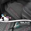 imageHello Kitty Car Mats 4pc Floor Mats for Cars Trucks SUVs Grey Car Floor Mats for Women Men Accessories Rubber Heavy Duty Cute NonSlip Always Front Rear Hello Kitty Cars Accessories GrayPinkGray with Pink Bows