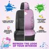 imageHello Kitty Car Seat Covers  Cute Front Seat Covers PU Leather Seat Covers for Cars SUV Van Trucks Hello Kitty Car Accessories 2pc BlackPurple