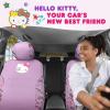 imageHello Kitty Car Seat Covers  Cute Front Seat Covers PU Leather Seat Covers for Cars SUV Van Trucks Hello Kitty Car Accessories 2pc BlackPurple