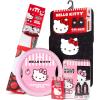 imageHello Kitty Car Seat Covers Car Floor Mats Steering Wheel Cover Windshield Sun Shade for Car Gift Pack Car Air Freshener Black and Pink Hello Kitty Car Accessories for Women 9pc Combo