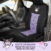 imageHello Kitty Cinnamoroll Car Seat Cover  Adorable Light Blue Front Seat Cover with Cute Cinnamoroll Design Durable and Comfortable Polyester Car Accessories Hello Kitty AccessoriesCute Kuromi