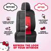 imageHello Kitty Cinnamoroll Car Seat Covers  Adorable Light Blue Front Seat Covers with 4PC Carpet Car Floor Mats  Universal Fit for Cars SUVs ampamp Trucks  Super Cute Cinnamoroll Print ampamp Pattern AccentsHello Kitty Red