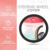 imageLeatherette Crystal Bling Steering Wheel Cover for Car SUV Glitter Sparkle Rhinestone Cute Car Accessories for Women Universal Fit Standard Size Fits 145quot15quot  Mint wRainbow BlingBlack w Gold Bling
