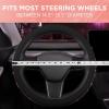 imageLeatherette Crystal Bling Steering Wheel Cover for Car SUV Glitter Sparkle Rhinestone Cute Car Accessories for Women Universal Fit Standard Size Fits 145quot15quot  Mint wRainbow BlingBlack w Pink Bling