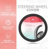 imageLeatherette Crystal Bling Steering Wheel Cover for Car SUV Glitter Sparkle Rhinestone Cute Car Accessories for Women Universal Fit Standard Size Fits 145quot15quot  Mint wRainbow BlingBlack w Black Bling