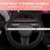 imageLeatherette Crystal Bling Steering Wheel Cover for Car SUV Glitter Sparkle Rhinestone Cute Car Accessories for Women Universal Fit Standard Size Fits 145quot15quot  Mint wRainbow BlingBlack w Silver Bling