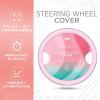 imageLeatherette Crystal Bling Steering Wheel Cover for Car SUV Glitter Sparkle Rhinestone Cute Car Accessories for Women Universal Fit Standard Size Fits 145quot15quot  Mint wRainbow BlingPink w Rainbow Bling