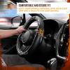 imageNaruto Shippuden Car Steering Wheel Cover 15 Inch Anime Steering Wheel Cover Cushioned Soft Comfortable Cover Anime Car Accessories for Men Women KumogakureNaruto Kirigakure