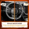 imageNaruto Shippuden Car Steering Wheel Cover 15 Inch Anime Steering Wheel Cover Cushioned Soft Comfortable Cover Anime Car Accessories for Men Women KumogakureNaruto Kirigakure