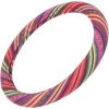 imagePink Woven Boho Bohemian Hippie Saddle Blanket Style Steering Wheel Cover for Women  Fits Most Standard Wheel Sizes 145  15 inch Woven Style  Light Stripes