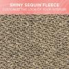 imagePlush Sherpa Fleece Car Seat Cover 1 Piece Gray Seat Cover for Cars with Soft Cushioned Touch Cute Automotive Interior Protector for Trucks Van SUV Car Accessories for WomenBeige Sequin