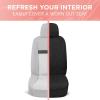 imagePlush Sherpa Fleece Car Seat Cover 1 Piece Gray Seat Cover for Cars with Soft Cushioned Touch Cute Automotive Interior Protector for Trucks Van SUV Car Accessories for WomenBlack Sequin