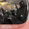 imagePlush Sherpa Fleece Car Seat Cover 1 Piece Gray Seat Cover for Cars with Soft Cushioned Touch Cute Automotive Interior Protector for Trucks Van SUV Car Accessories for WomenBlack Sequin