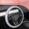 imagePurple Holo Bling Steering Wheel Cover Standard 15 Inch Size Fits Most Vehicles Cute Shiny Crackle Car Steering Cover with Holographic Foil Glitter Like Detail Car Accessories for Women