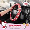 imageSanrio Hello Kitty Bows Car Steering Wheel Cover Universal Fit Cute Car Accessories for Women Stylish Decor Gifts Hello Kitty Accessories  Fits Standard Wheels 145quot15quotHello Kitty Red