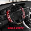 imageSanrio Hello Kitty Bows Car Steering Wheel Cover Universal Fit Cute Car Accessories for Women Stylish Decor Gifts Hello Kitty Accessories  Fits Standard Wheels 145quot15quotHello Kitty Bows