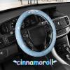 imageSanrio Hello Kitty Bows Car Steering Wheel Cover Universal Fit Cute Car Accessories for Women Stylish Decor Gifts Hello Kitty Accessories  Fits Standard Wheels 145quot15quotCinnamoroll Blue