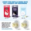 imageSanrio Hello Kitty Car Air Freshener Scented Oil Pod Refills Hello Kitty and Friends Cute Car Accessories for Women Tropical Fruit 2ctFresh Cotton  Refills
