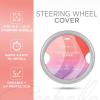 imageSilver Steering Wheel Cover Standard 15 Inch Size Fits Most Vehicles Cute Shiny Bling Car Steering Wheel Cover with Herringbone Detail Car Accessories for WomenSilver Herringbone
