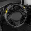 imageBDK Warner Bros DC Comics Superman Car Accessories Ergonomic Grip Steering Wheel Cover  Universal Size 145155 in Diameter Protects and Insulates for Car Truck Van SUVBatman Steering Wheel Cover