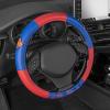 imageBDK Warner Bros DC Comics Superman Car Accessories Ergonomic Grip Steering Wheel Cover  Universal Size 145155 in Diameter Protects and Insulates for Car Truck Van SUVSuperman Steering Wheel Cover