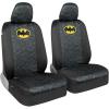 imageBDK Warner Brothers DC Superman Front ampamp Rear Car Seat Covers Full Set  Easy to Install Durable ampamp Polyester Car Seat Cover  All Vehicles Airbag Compatible Universal Car Accessories Black ampamp Gray2 Front