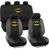imageBDK Warner Brothers DC Superman Front ampamp Rear Car Seat Covers Full Set  Easy to Install Durable ampamp Polyester Car Seat Cover  All Vehicles Airbag Compatible Universal Car Accessories Black ampamp GrayFull Set