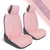 imageBlingStitch Car Seat Covers Full Set  Luxurious Black Vegan Leather Seat Covers for CarsFront Seats