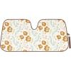 imageCampampC Blue Daisy Car Windshield Sun Shade  Sun Visor Sunshade for Car Windshield  Window Shades for Cars SUV ampamp Truck  Dash Cover UV Protection for Front Window Shade Accessories  57quot x 27quotOrange Floral
