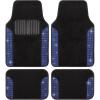 imageDiamond Bling Car Mats 4Piece Set Shiny Rhinestone Crystal Carpet Car Floor Mats TwoTone Floor Mats for Cars Cute Automotive Floor Mats for Women BlackBlue