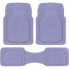 imageHeavy Duty Rubber 4Piece Beige Car Floor Mats  Universal Trimmable AllWeather Car Accessories  Girl Car Accessories for Women ampamp Cute Car Mats for Women for Girly Car Decor Truck ampamp SUVLavender