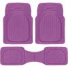 imageHeavy Duty Rubber 4Piece Beige Car Floor Mats  Universal Trimmable AllWeather Car Accessories  Girl Car Accessories for Women ampamp Cute Car Mats for Women for Girly Car Decor Truck ampamp SUVPurple