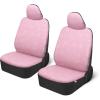 imageHello Kitty Car Seat Covers  Cute Front Seat Covers PU Leather Seat Covers for Cars SUV Van Trucks Hello Kitty Car Accessories 2pc BlackPink
