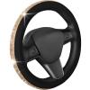 imageLeatherette Crystal Bling Steering Wheel Cover for Car SUV Glitter Sparkle Rhinestone Cute Car Accessories for Women Universal Fit Standard Size Fits 145quot15quot  Mint wRainbow BlingBlack w Gold Bling