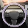 imagePurple Holo Bling Steering Wheel Cover Standard 15 Inch Size Fits Most Vehicles Cute Shiny Crackle Car Steering Cover with Holographic Foil Glitter Like Detail Car Accessories for Women