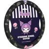 imageSanrio Hello Kitty Bows Car Steering Wheel Cover Universal Fit Cute Car Accessories for Women Stylish Decor Gifts Hello Kitty Accessories  Fits Standard Wheels 145quot15quotKuromi Black