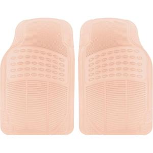 imageAutomotive Floor Mats for Cars 2 Piece Car Floor Mats Purple Translucent TrimtoFit All Weather Clear Car Mats for Auto Truck Van SUV Car Accessories for WomenPeach Pink