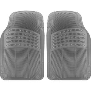 imageAutomotive Floor Mats for Cars 2 Piece Car Floor Mats Purple Translucent TrimtoFit All Weather Clear Car Mats for Auto Truck Van SUV Car Accessories for WomenGray