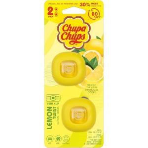 imageChupa Chups Air Freshener Rosy Peach  Long Lasting With Fun Scents Colorful and Vibrant for Car Unique Perfume Deodorizer  2Pack 4pcs TotalLemon Twist
