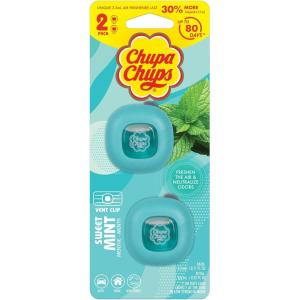 imageChupa Chups Air Freshener Rosy Peach  Long Lasting With Fun Scents Colorful and Vibrant for Car Unique Perfume Deodorizer  2Pack 4pcs TotalSweet Mint