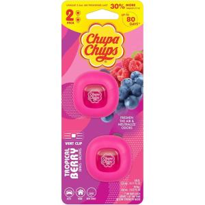 imageChupa Chups Air Freshener Rosy Peach  Long Lasting With Fun Scents Colorful and Vibrant for Car Unique Perfume Deodorizer  2Pack 4pcs TotalTropical Berry