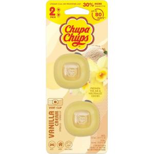 imageChupa Chups Air Freshener Rosy Peach  Long Lasting With Fun Scents Colorful and Vibrant for Car Unique Perfume Deodorizer  2Pack 4pcs TotalVanilla Cream