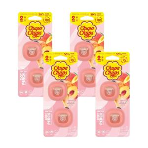 imageChupa Chups Car Air Freshener Rosy Peach  Long Lasting Car Fresheners with Fun Scents Colorful and Vibrant Air Freshener for Car Unique Car Freshner Perfume Deodorizer 4Pack 8pcs Total