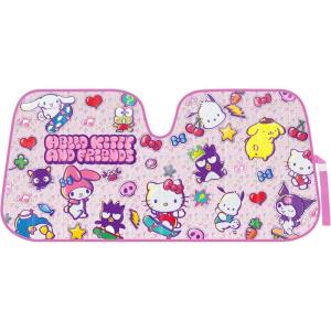 imageCinnamoroll Cute Windshield Sun Shade Official Sanrio Sun Shade for Window Cinnamoroll Car Accessories for Women Lemon ChillHello Kitty and Friends