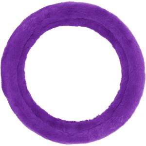imageFaux Fur Steering Wheel Cover for Women  Wool Sheepskin Fluffy Fleece Warm and Cozy Comfort for Hands in Winter Fits Most Steering Wheel Sizes 145  15 inchPurple Faux Fur